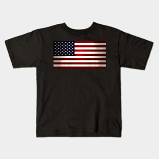 Star and Stripes - USA Flag - Dark Kids T-Shirt